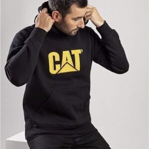 Caterpillar Men Trademark Hooded Sweatshirt Size M